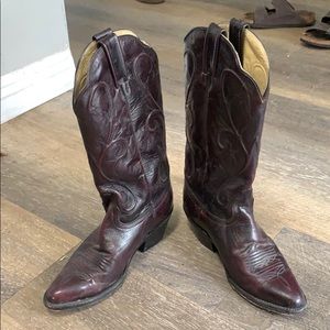 Dan Post cowboy boots leather 7